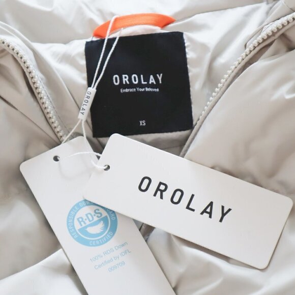 Orolay Womens Winter Oversized Short Down Jacket Crop Zip Puffer Coat NWT New XS - Picture 7 of 7